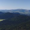 Vue de la chaîne des puys avec la chaine du Sancy en fond depuis le Puy de Dôme